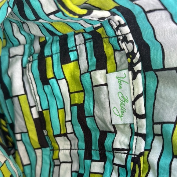 Vera Bradley Green and Blue Quilted Shoulder Bag - Picture 7 of 7